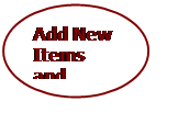Oval: Add New Items and Config